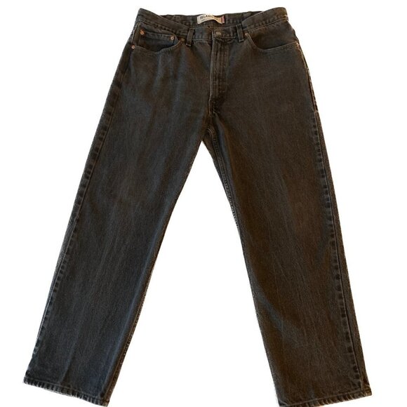 Levi's 550 Men’s Black Relaxed Fit Straight Leg Jeans 100% Cotton Size 38 X 32 - Picture 6 of 6